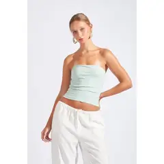 LUVARO - Top Strapless Drapeado