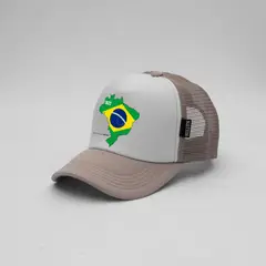 GENERICO - Gorra Trucker Unisex Brasil Mapa
