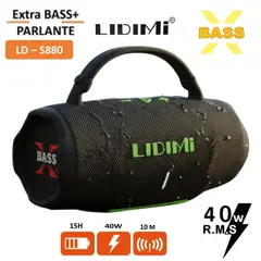 LIDIMI - Parlante Bluetooth Portátil Ld-s880 40w X Bass Negro