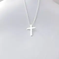 GENERICO - Collar cruz de plata