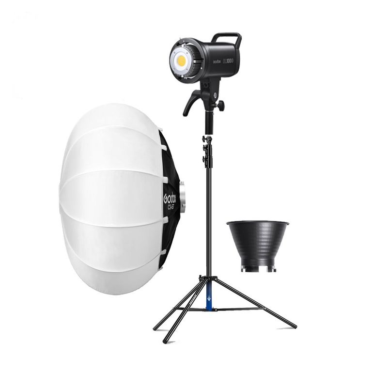 Luz Continua SL100D + Parante + Softbox CS-65T