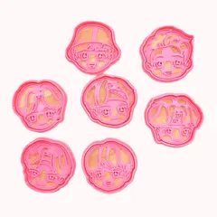 GENERICO - Set de Cortadores de Galletas BTS Estilo Chibi