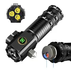 OEM - Linterna Pequeña Potente para Mecánico Recargable USB-C con Base Magnética Mecánica y Emergencias