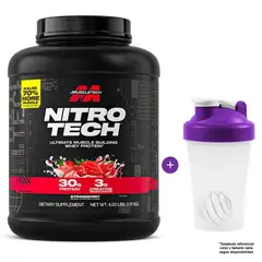 MUSCLETECH - NITRO TECH WHEY PROTEIN 4 LBS STRAWBERRY