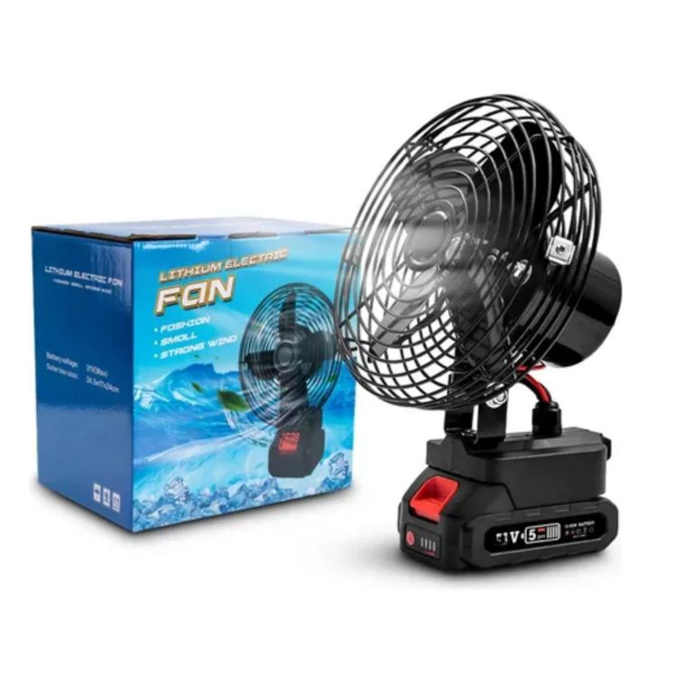 VENTILADOR PORTATIL CON BATERIA GRANDE RECARGABLE
