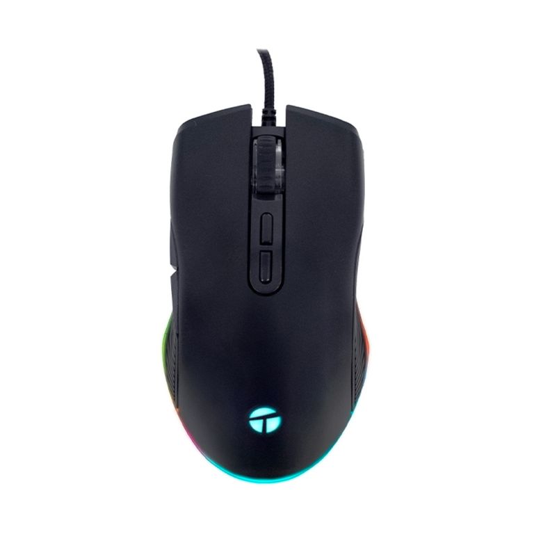 MOUSE GAMER TE-1233G – 7200 DPI, RGB, 7 BOTONES, USB