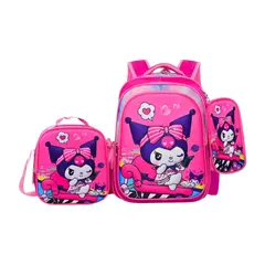 GENERICO - Mochila Kuromi set x3