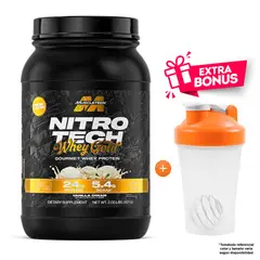 MUSCLETECH - Proteína Nitro tech Protein 907 gr Vainilla + Shaker