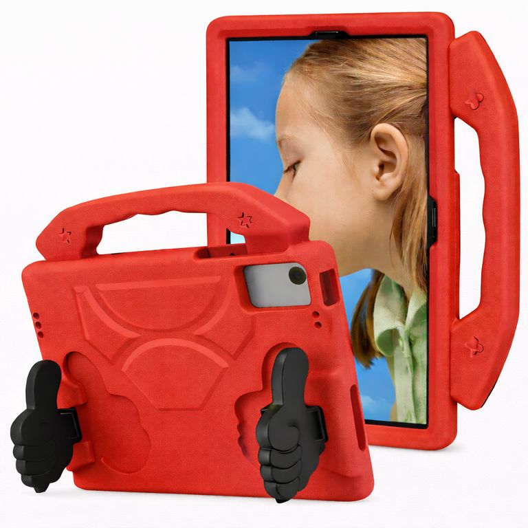 FUNDA OKEY ANTISHOCK TABLET LENOVO M10 PLUS 3RA GEN ROJO