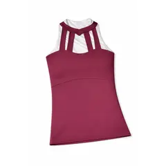 GENERICO - TOP DE ALGODÓN DE TIRAS COLOR GRANATE