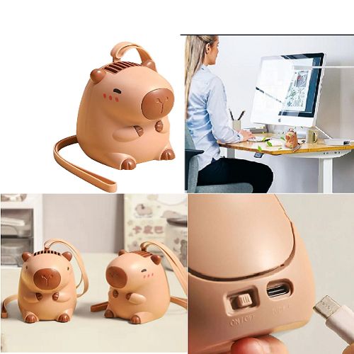Mini Ventilador Capibara