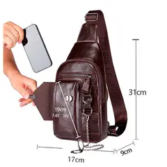 GENERICO - PECHERA CUERO GENUINO VINTAGE 007