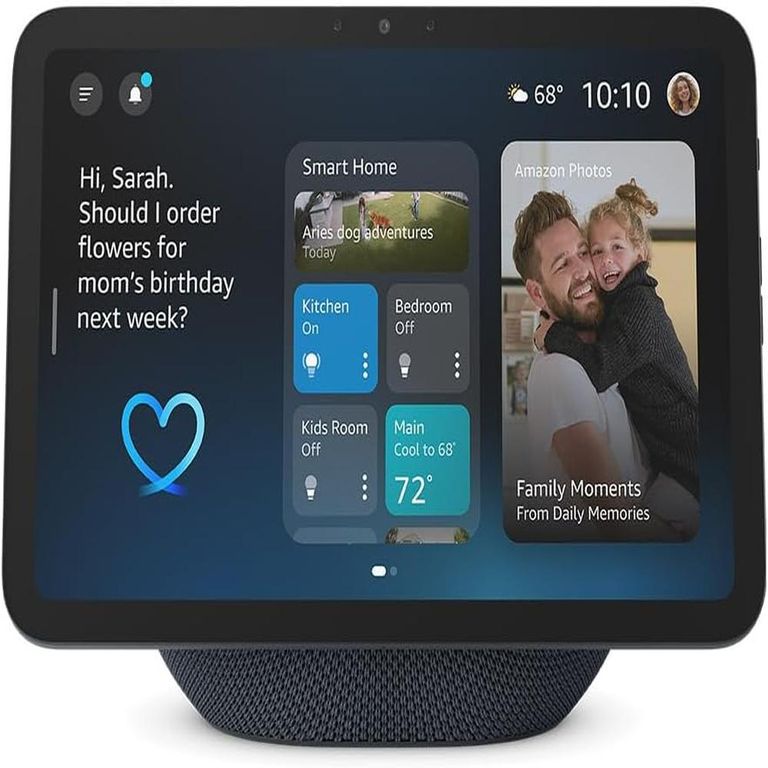 PARLANTE INTELIGENTE ECHO SHOW 8 PANTALLA HD 22 CM CON AUDIO ESPACIAL Y ALEXA+ - GRAFITO