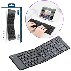 GENERICO - Teclado Plegable Bluetooth Recargable Portátil Negro