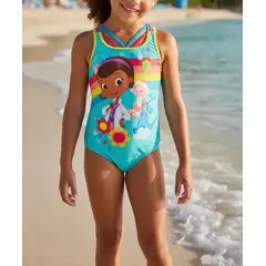 DISNEY CLASICOS - Traje de baño Doctora Juguetes Talla 2  para niñas