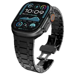 URVOI - Correa de Acero Inoxidable Cuadros para Apple Watch Ultra 49mm