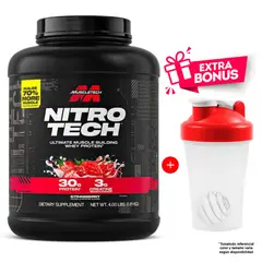 MUSCLETECH - Nitro Tech Whey Protein Strawberry 1.81 kg Polvo Oral