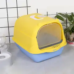 GENERICO - Arenero cerrado para gato eco - amarillo