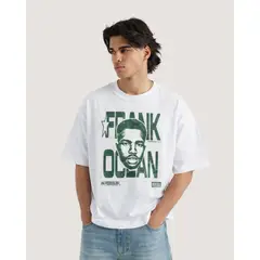 GENERICO - Polo Frank Oversize Algodón Blanco Oversized