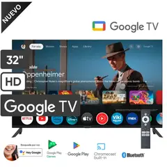 BLACKLINE - Televisor LED 32 HD Smart TV Google tv BL32-T3000HD