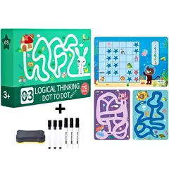 GENERICO - Libro de Trazos para Niños - Dot To Dot