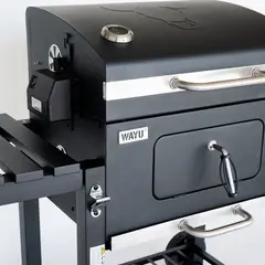 WAYU - PARRILLA A CARBON CON TAPA Y SPIEDO