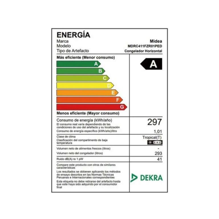 MDRC411FZR01PED - Congeladora Horizontal Triple Función 293Lts Inverter Blanca