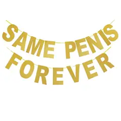 GENERICO - Cadeneta banderines despedida de soltera same penis forever