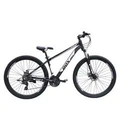 BOX BIKE - Bicicleta MTB de Aluminio Aro 29 con Cambios Shimano Negra con Blanco