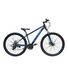 BOX BIKE - Bicicleta MTB de Aluminio Aro 29 con Cambios Shimano Negra con Azul
