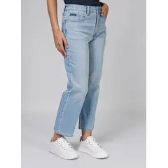 CALVIN KLEIN - JEAN HIGH RISE STRAIGHT JEAN 27 IN CK