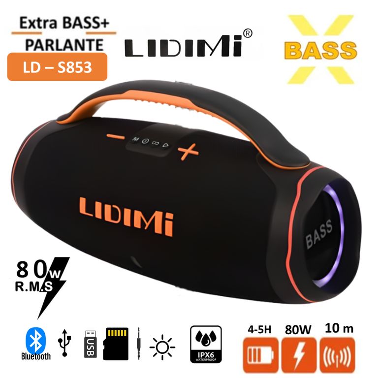 Parlante Portátil LD-S853 80W