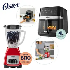 OSTER - Combo Licuadora 1.5 Litros + Freidora de Aire Digital de 4 Lts