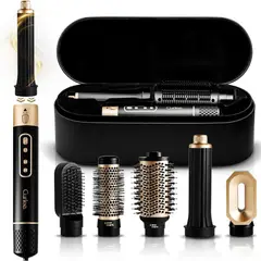 GENERAL - CEPILLO SECADOR VOLUMINIZADOR Y ALISADOR DE PELO 6 EN 1 CURLEE - NEGRO ONIX