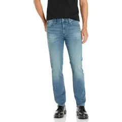 CALVIN KLEIN - JEAN SLIM CHIPPED BLUE HIGH STRETC