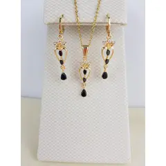 GENERICO - JUEGO DE COLLAR Y ARETES