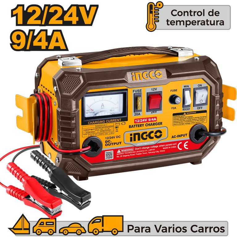 Cargador de Batería INGCO 12-24V ING-CB1601