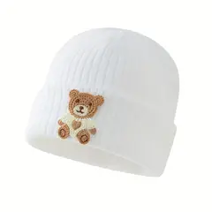 KAST PE - Beanie de Bebé Polarium 46cm Blanco 3-9 meses