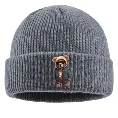 KAST PE - Beanie Urban Teddy 56cm: Gorro para niños de 4 a 6+ años