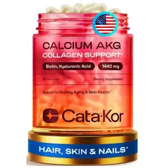 GENERICO - Biotin y Ácido Hyalurónico Suplemento para el cabello, piel y uñas 90 cápsulas – Cata-kor