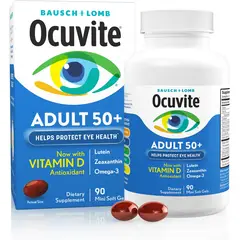 VITAMINA - Ocuvite Adult 50+ x90 capsulas – Luteína, Omega 3 y D ORIGINAL