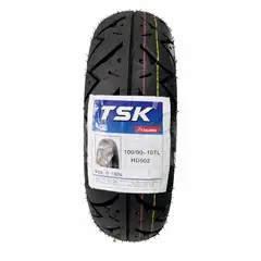 GENERICO - LLANTA MOTO TSK HD502 MEDIDA 100-90-10 USO SIN CAMARA SCOOTER