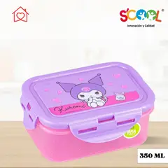 SCOOL - Taper para Nina Rectangular Kuromi 350 ml