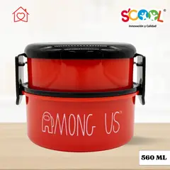 GENERICO - Taper para Nino Among Us con Divisiones 560 ml