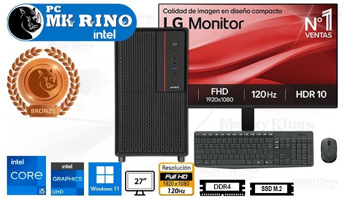 Computadora Core i5-12600K Xtreme XM-410 16GB 512GB 27 Windows 11