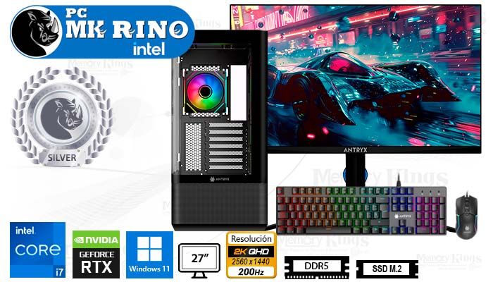 Computadora Core i7-14700KF FX-830 16GB 1TB 27 RTX 5050 Windows 11