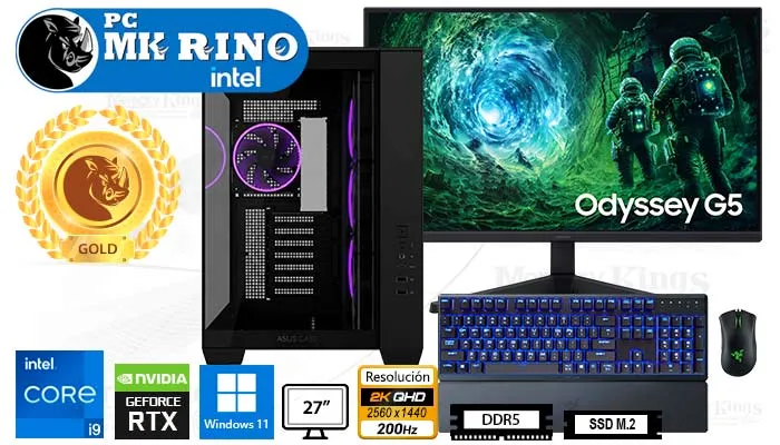 Computadora Core i9-12900KF A32 Plus 16GB 1TB 27 RTX 5060 Windows 11