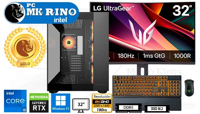 Computadora Core i9-14900KF DuoFace Pro 32GB 2TB 32 RTX 5070 Windows 11