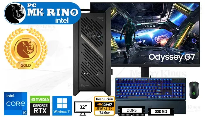 Computadora Core i9-14900KF Helios II 32GB 2TB 32 RTX 5070 Windows 11