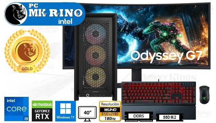 Computadora Core i9-14900KF Frame 4000D 32GB 2TB 40 RTX 5070 Windows 11